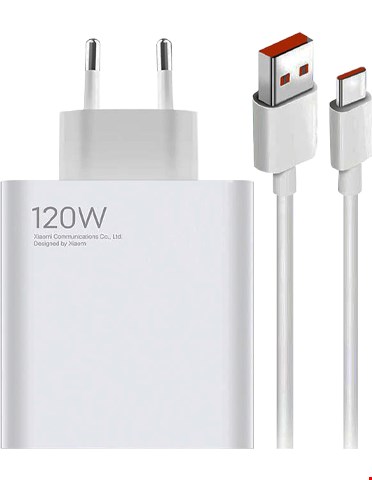 شارژر 120 وات اوریجینال شیائومی مدل MDY-13-EE به همراه کابل USB به Type-C ا Xiaomi MDY-13-EE 120W USB & USB Power Adapterاصل