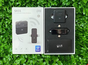 میکروفن یقه ای دو کاربره وایرلس دار مدل SX31 ا Wireless Microphone SX31 اصل