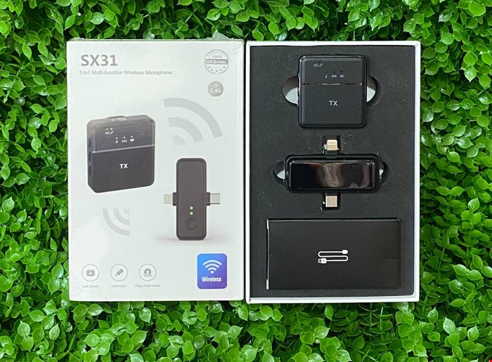 میکروفن یقه ای دو کاربره وایرلس دار مدل SX31 ا Wireless Microphone SX31 اصل