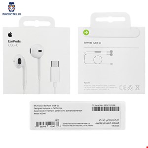 هندزفری پرودو مدل Mono با رابط تایپ سی ا Porodo Mono Earphone with Type-C Connector فرع