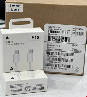 کابل شارژر اورجینال آیفون 15 پرو مکس اپل ا iPhone 15ProMax Charger Cableاصلی 