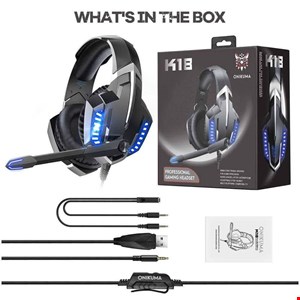 هدست مخصوص بازی اونیکوما مدل k18 ا onikuma k18 gaming headsetاصل