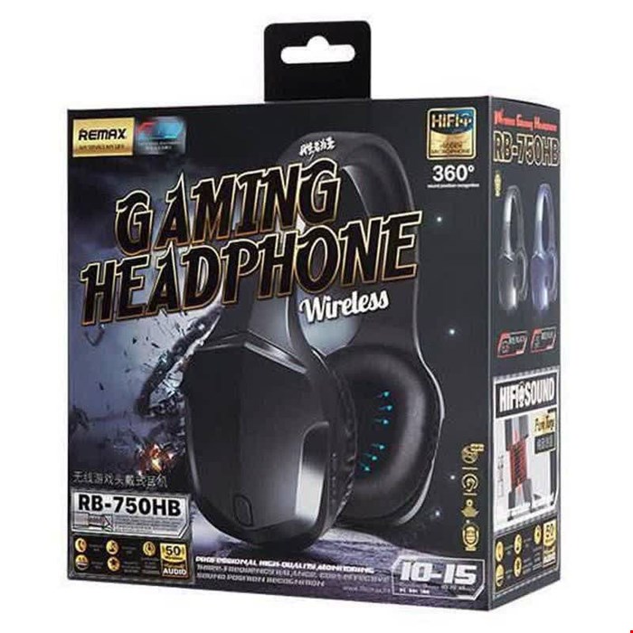 هدفون گیمینگ بلوتوثی رم خور Remax RB-750HB ا Remax RB-750HB Bluetooth Headsetاصل